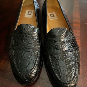 GENUINE CROCODILE MAGNANNI MEN SHOES SZ 11m BLACK… BRAND NEW…